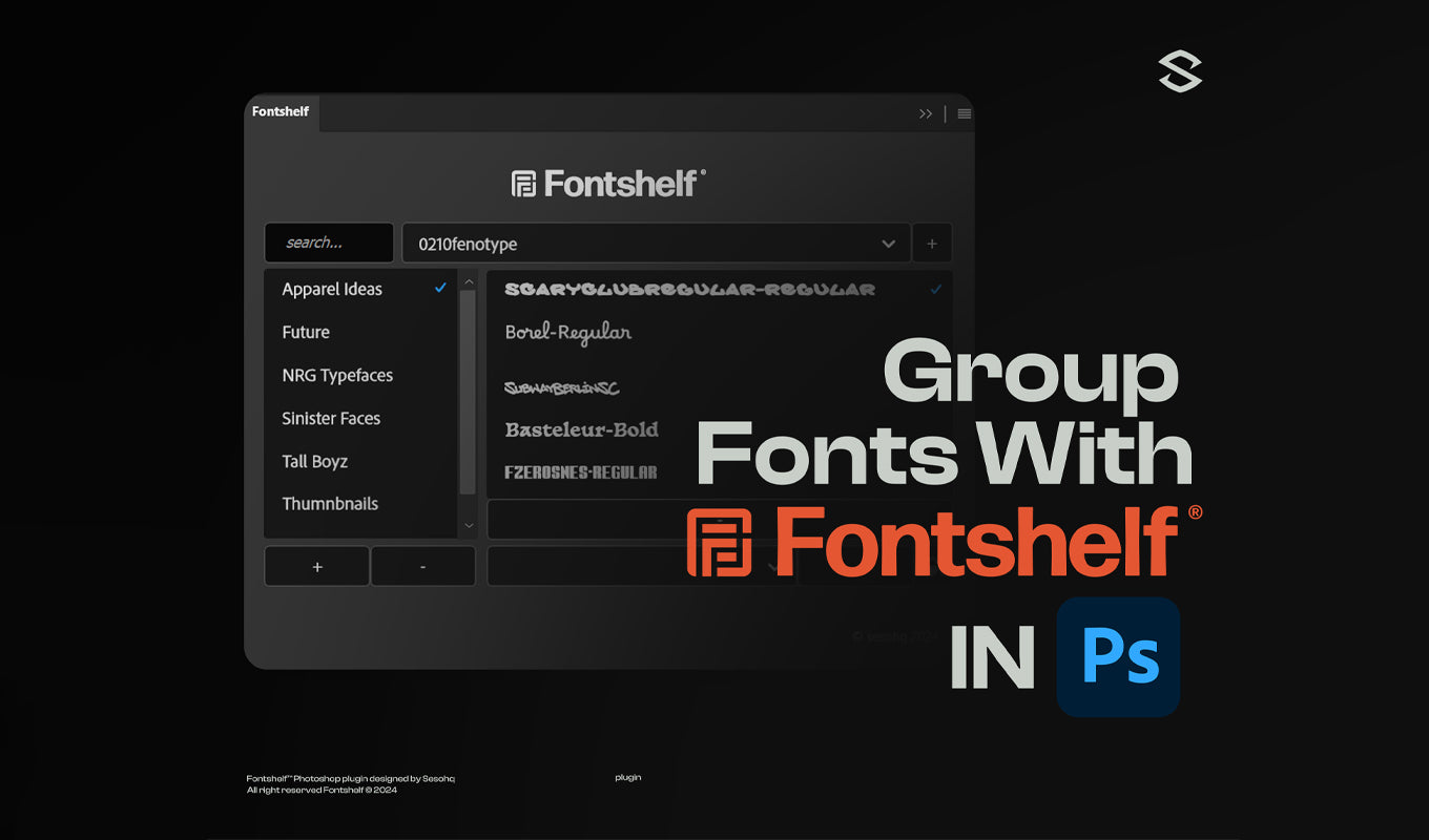 How to Group Fonts In Photoshop